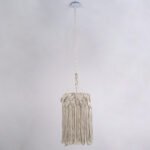 GLOBOSTAR® CONGO 36206 Boho Κρεμαστό Φωτιστικό Οροφής με Ντουί 1 x E27 AC 220-240V IP20 - Μπεζ - Μ30 x Π30 x Υ50cm - Image 4