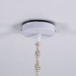GLOBOSTAR® CONGO 36206 Boho Κρεμαστό Φωτιστικό Οροφής με Ντουί 1 x E27 AC 220-240V IP20 - Μπεζ - Μ30 x Π30 x Υ50cm - Image 9