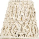 GLOBOSTAR® RWANDA 36210 Boho Επιτραπέζιο Φωτιστικό Πορτατίφ με Ντουί 1 x E27 AC 220-240V IP20 - Μπεζ & Καφέ - Μ15 x Π15 x Υ30cm - Image 6