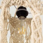 GLOBOSTAR® BAHRI 36211 Boho Κρεμαστό Φωτιστικό Οροφής με Ντουί 1 x E27 AC 220-240V IP20 - Μπεζ - Μ20 x Π20 x Υ65cm - Image 7