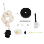 GLOBOSTAR® SHAQRA 36216 Μοντέρνο Κρεμαστό Φωτιστικό Οροφής με Ντουί 1 x E27 AC 220-240V IP20 - Μπεζ & Μαύρο - Μ4 x Π4 x Υ110cm - Image 6