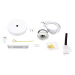 GLOBOSTAR® HANNA 36217 Boho Κρεμαστό Φωτιστικό Οροφής με Ντουί 1 x E27 AC 220-240V IP20 - Λευκό - Μ4 x Π4 x Υ110cm - Image 5