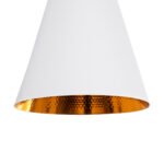 GLOBOSTAR® SHANGHAI 01026-C Μοντέρνο Κρεμαστό Φωτιστικό Οροφής με Ντουί 1 x E27 AC 220-240V IP20 - Λευκό & Χρυσό - Μ19 x Π19 x Υ38cm - Image 9