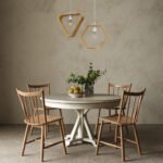 GLOBOSTAR® ELISE 01430 Μοντέρνο Κρεμαστό Φωτιστικό Οροφής με Ντουί 1 x E27 AC 220-240V IP20 - Μπεζ & Λευκό - Μ29 x Π8 x Υ28cm - Image 10