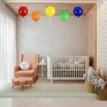 GLOBOSTAR® BALLOON 00652 Παιδικό Φωτιστικό Οροφής με Ντουί 1 x E27 AC 220-240V IP20 - Κόκκινο - Μ30 x Π30 x Υ33cm - Image 11