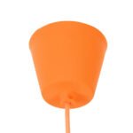 GLOBOSTAR® CABLITO 61554 Μοντέρνο Κρεμαστό Φωτιστικό Οροφής με Ντουί 1 x E27 AC 220-240V IP20 - Πορτοκαλί - Μ4 x Π4 x Υ110cm - Image 3