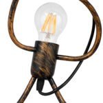 GLOBOSTAR® FIGURE 10001653 Παιδικό Κρεμαστό Φωτιστικό Οροφής με Ντουί 1 x E27 AC 220-240V IP20 - Χάλκινο - Μ20 x Π20 x Υ40cm - Image 3