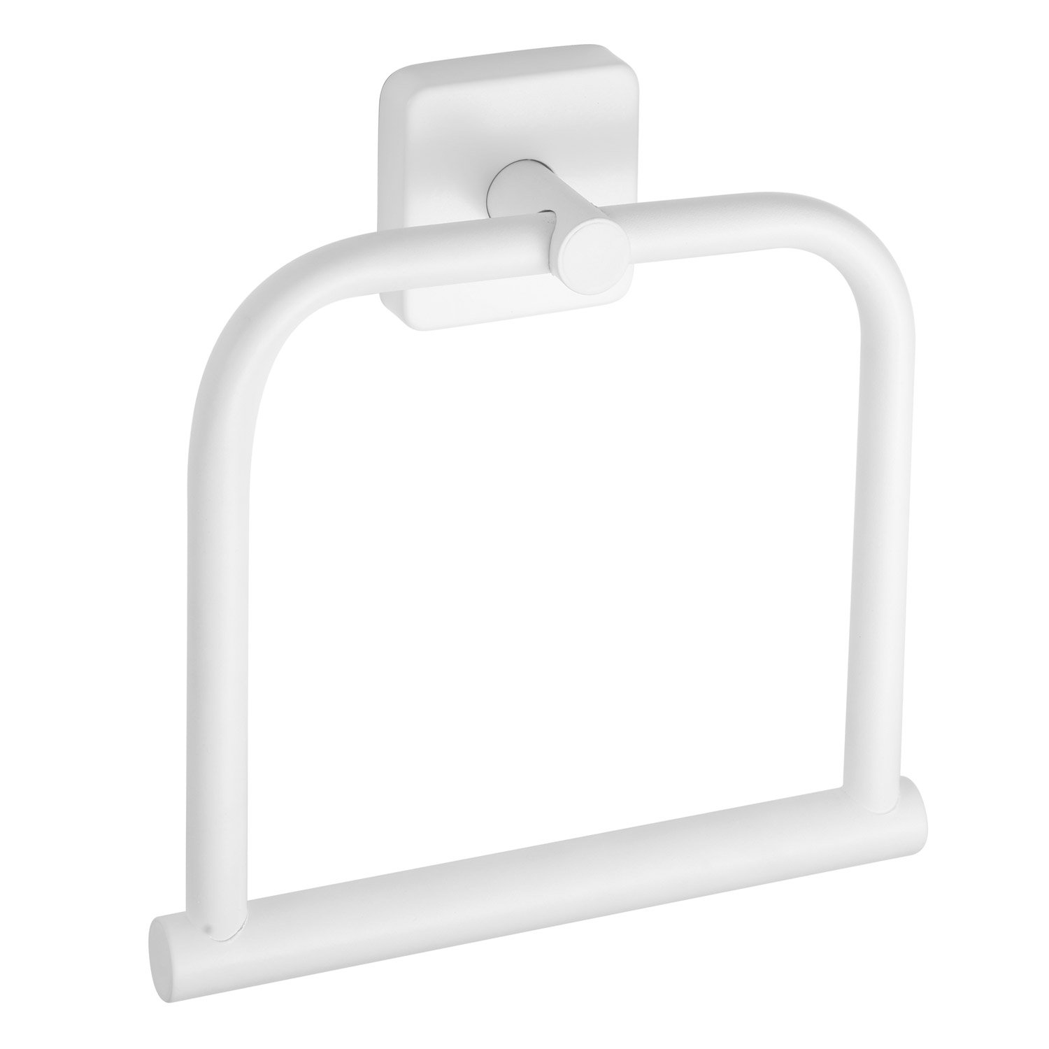 422466 Πετσετοκρεμάστρα κρίκος τετραγ. UNO 4224 66 Λευκός ματ KARAG - Image 1