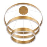 kelvo® VENOM 61190-DECO Μοντέρνο Κρεμαστό Φωτιστικό Οροφής LED 120W 14158lm 120° AC 220-240V IP20 Ρυθμιζόμενο Λευκό CCT με Χειριστήριο από 2700K έως 6000K Dimmable - Lumileds SMD Chip - Χρυσό Βούρτσας - Μ80 x Π80 x Υ60cm - 3 Χρόνια Εγγύηση - Image 6