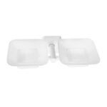 Σαπουνοθήκη διπλή QUATTRO 4833 66 Λευκή ματ KARAG