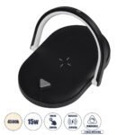 GloboStar® ECLIPSE 76558 Επιτραπέζιο Φωτιστικό Πορτατίφ LED 1.5W 1200lm 180° AC 220-240V IP20 Φυσικό Λευκό 4500K Dimmable Μαύρο Πλαστικό - Μ17 x Π13 x Υ10cm - 2 Xρόνια Εγγύηση - Image 2