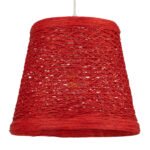 GLOBOSTAR® PLAYROOM 00863 Vintage Κρεμαστό Φωτιστικό Οροφής με Ντουί 1 x E27 AC 220-240V IP20 - Κόκκινο - Μ32 x Π32 x Υ27cm - Image 2