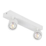 GLOBOSTAR® LEONARDO 60347 Μοντέρνο Φωτιστικό Οροφής LED 20W 2400lm 60° AC 220-240V IP20 Φυσικό Λευκό 4500K - Bridgelux COB - Λευκό - Μ32 x Π7 x Υ11.8cm - 5 Χρόνια Εγγύηση - Image 4