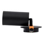 GLOBOSTAR® LEO 60350 Χωνευτό Κινούμενο Φωτιστικό Downlight Σποτ με Ντουί 1 x GU10 AC 220-240V IP20 - Μαύρο Ματ - Μ9 x Π9 x Υ17cm / Q7cm - Image 4