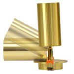 GLOBOSTAR® LEO 60352 Χωνευτό Κινούμενο Φωτιστικό Downlight Σποτ με Ντουί 1 x GU10 AC 220-240V IP20 - Χρυσό Πλατίνα - Μ9 x Π9 x Υ17cm / Q7cm - Image 3