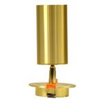 GLOBOSTAR® LEO 60352 Χωνευτό Κινούμενο Φωτιστικό Downlight Σποτ με Ντουί 1 x GU10 AC 220-240V IP20 - Χρυσό Πλατίνα - Μ9 x Π9 x Υ17cm / Q7cm - Image 6