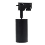 GLOBOSTAR® LEO 60353 Κινούμενο Φωτιστικό Σποτ Ράγας με Ντουί 1 x GU10 AC 220-240V IP20 - Μαύρο Ματ - Μ6 x Π6 x Υ19cm - Image 4