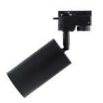 GLOBOSTAR® LEO 60353 Κινούμενο Φωτιστικό Σποτ Ράγας με Ντουί 1 x GU10 AC 220-240V IP20 - Μαύρο Ματ - Μ6 x Π6 x Υ19cm - Image 5