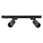 GLOBOSTAR® LEO 60354 Μοντέρνο Φωτιστικό Οροφής με Ντουί 2 x GU10 AC 220-240V IP20 - Μαύρο - Μ50.5 x Π6 x Υ20cm - Image 4