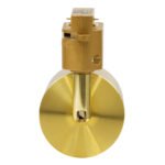 GLOBOSTAR® LEO 60357 Κινούμενο Φωτιστικό Σποτ Ράγας με Ντουί 1 x GU10 AC 220-240V IP20 - Χρυσό Πλατίνα - Μ6 x Π6 x Υ19cm - Image 8