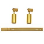 GLOBOSTAR® LEO 60358 Μοντέρνο Φωτιστικό Οροφής με Ντουί 2 x GU10 AC 220-240V IP20 - Χρυσό Πλατίνα - Μ50.5 x Π6 x Υ20cm - Image 8