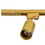 GLOBOSTAR® LEO 60359 Μοντέρνο Φωτιστικό Οροφής με Ντουί 3 x GU10 AC 220-240V IP20 - Χρυσό Πλατίνα - Μ100 x Π6 x Υ20cm - Image 7