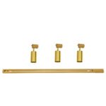 GLOBOSTAR® LEO 60359 Μοντέρνο Φωτιστικό Οροφής με Ντουί 3 x GU10 AC 220-240V IP20 - Χρυσό Πλατίνα - Μ100 x Π6 x Υ20cm - Image 8