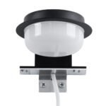 GLOBOSTAR® KIARA 60400 Μοντέρνο Φωτιστικό Τοίχου - Απλίκα Καθρέπτη Μπάνιου LED 5W 560lm 120° AC 220-240V IP44 Φυσικό Λευκό 4500K - Lumileds SMD Chip & TÜV SÜD Driver - Μαύρο Ματ & Λευκό - Μ10 x Π13 x Υ3cm - 3 Χρόνια Εγγύηση - Image 7