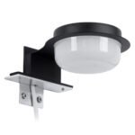 GLOBOSTAR® KIARA 60400 Μοντέρνο Φωτιστικό Τοίχου - Απλίκα Καθρέπτη Μπάνιου LED 5W 560lm 120° AC 220-240V IP44 Φυσικό Λευκό 4500K - Lumileds SMD Chip & TÜV SÜD Driver - Μαύρο Ματ & Λευκό - Μ10 x Π13 x Υ3cm - 3 Χρόνια Εγγύηση - Image 5