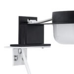 GLOBOSTAR® KIARA 60400 Μοντέρνο Φωτιστικό Τοίχου - Απλίκα Καθρέπτη Μπάνιου LED 5W 560lm 120° AC 220-240V IP44 Φυσικό Λευκό 4500K - Lumileds SMD Chip & TÜV SÜD Driver - Μαύρο Ματ & Λευκό - Μ10 x Π13 x Υ3cm - 3 Χρόνια Εγγύηση - Image 9