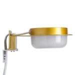 GLOBOSTAR® KIARA 60401 Μοντέρνο Φωτιστικό Τοίχου - Απλίκα Καθρέπτη Μπάνιου LED 5W 560lm 120° AC 220-240V IP44 Φυσικό Λευκό 4500K - Lumileds SMD Chip & TÜV SÜD Driver - Χρυσό & Λευκό - Μ10 x Π13 x Υ3cm - 3 Χρόνια Εγγύηση - Image 8