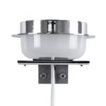 GLOBOSTAR® KIARA 60402 Μοντέρνο Φωτιστικό Τοίχου - Απλίκα Καθρέπτη Μπάνιου LED 5W 560lm 120° AC 220-240V IP44 Φυσικό Λευκό 4500K - Lumileds SMD Chip & TÜV SÜD Driver - Νίκελ Χρώμιο & Λευκό - Μ10 x Π13 x Υ3cm - 3 Χρόνια Εγγύηση - Image 6