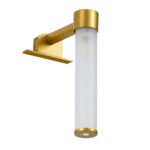 GLOBOSTAR® ELSA 60405 Μοντέρνο Φωτιστικό Τοίχου - Απλίκα Καθρέπτη Μπάνιου με Ντουί 1 x G9 AC 220-240V IP44 - Χρυσό & Λευκό - Μ3.5 x Π13.5 x Υ20cm - Image 3