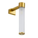 GLOBOSTAR® ELSA 60405 Μοντέρνο Φωτιστικό Τοίχου - Απλίκα Καθρέπτη Μπάνιου με Ντουί 1 x G9 AC 220-240V IP44 - Χρυσό & Λευκό - Μ3.5 x Π13.5 x Υ20cm - Image 4