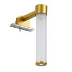 GLOBOSTAR® ELSA 60405 Μοντέρνο Φωτιστικό Τοίχου - Απλίκα Καθρέπτη Μπάνιου με Ντουί 1 x G9 AC 220-240V IP44 - Χρυσό & Λευκό - Μ3.5 x Π13.5 x Υ20cm - Image 5