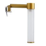 GLOBOSTAR® ELSA 60405 Μοντέρνο Φωτιστικό Τοίχου - Απλίκα Καθρέπτη Μπάνιου με Ντουί 1 x G9 AC 220-240V IP44 - Χρυσό & Λευκό - Μ3.5 x Π13.5 x Υ20cm - Image 8