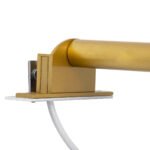 GLOBOSTAR® ELSA 60405 Μοντέρνο Φωτιστικό Τοίχου - Απλίκα Καθρέπτη Μπάνιου με Ντουί 1 x G9 AC 220-240V IP44 - Χρυσό & Λευκό - Μ3.5 x Π13.5 x Υ20cm - Image 9