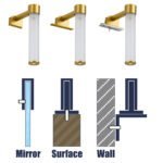 GLOBOSTAR® ELSA 60405 Μοντέρνο Φωτιστικό Τοίχου - Απλίκα Καθρέπτη Μπάνιου με Ντουί 1 x G9 AC 220-240V IP44 - Χρυσό & Λευκό - Μ3.5 x Π13.5 x Υ20cm - Image 10