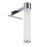 GLOBOSTAR® ELSA 60406 Μοντέρνο Φωτιστικό Τοίχου - Απλίκα Καθρέπτη Μπάνιου με Ντουί 1 x G9 AC 220-240V IP44 - Νίκελ Χρώμιο & Λευκό - Μ3.5 x Π13.5 x Υ20cm - Image 3