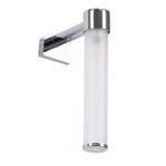 GLOBOSTAR® ELSA 60406 Μοντέρνο Φωτιστικό Τοίχου - Απλίκα Καθρέπτη Μπάνιου με Ντουί 1 x G9 AC 220-240V IP44 - Νίκελ Χρώμιο & Λευκό - Μ3.5 x Π13.5 x Υ20cm - Image 4