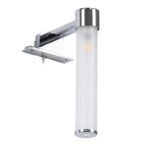 GLOBOSTAR® ELSA 60406 Μοντέρνο Φωτιστικό Τοίχου - Απλίκα Καθρέπτη Μπάνιου με Ντουί 1 x G9 AC 220-240V IP44 - Νίκελ Χρώμιο & Λευκό - Μ3.5 x Π13.5 x Υ20cm - Image 5