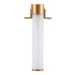 GLOBOSTAR® ELSA 60407 Μοντέρνο Φωτιστικό Τοίχου - Απλίκα Καθρέπτη Μπάνιου με Ντουί 1 x G9 AC 220-240V IP44 - Χάλκινο & Λευκό - Μ3.5 x Π13.5 x Υ20cm - Image 6