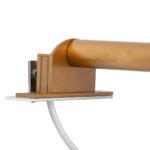 GLOBOSTAR® ELSA 60407 Μοντέρνο Φωτιστικό Τοίχου - Απλίκα Καθρέπτη Μπάνιου με Ντουί 1 x G9 AC 220-240V IP44 - Χάλκινο & Λευκό - Μ3.5 x Π13.5 x Υ20cm - Image 9