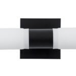 GLOBOSTAR® ANAIS 60408 Μοντέρνο Φωτιστικό Τοίχου - Απλίκα Καθρέπτη Μπάνιου με Ντουί 2 x G9 AC 220-240V IP44 - Μαύρο Ματ & Λευκό - Μ34 x Π12 x Υ11cm - Image 7