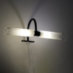 GLOBOSTAR® FLORA 60412 Μοντέρνο Φωτιστικό Τοίχου - Απλίκα Καθρέπτη Μπάνιου με Ντουί 2 x G9 AC 220-240V IP44 - Μαύρο Ματ & Λευκό - Μ31 x Π13 x Υ12cm - Image 9