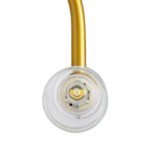 GLOBOSTAR® FLORA 60413 Μοντέρνο Φωτιστικό Τοίχου - Απλίκα Καθρέπτη Μπάνιου με Ντουί 2 x G9 AC 220-240V IP44 - Χρυσό & Λευκό - Μ31 x Π13 x Υ12cm - Image 7