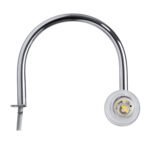 GLOBOSTAR® FLORA 60414 Μοντέρνο Φωτιστικό Τοίχου - Απλίκα Καθρέπτη Μπάνιου με Ντουί 2 x G9 AC 220-240V IP44 - Νίκελ Χρώμιο & Λευκό - Μ31 x Π13 x Υ12cm - Image 6