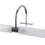 GLOBOSTAR® FLORA 60414 Μοντέρνο Φωτιστικό Τοίχου - Απλίκα Καθρέπτη Μπάνιου με Ντουί 2 x G9 AC 220-240V IP44 - Νίκελ Χρώμιο & Λευκό - Μ31 x Π13 x Υ12cm - Image 8