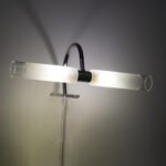 GLOBOSTAR® FLORA 60414 Μοντέρνο Φωτιστικό Τοίχου - Απλίκα Καθρέπτη Μπάνιου με Ντουί 2 x G9 AC 220-240V IP44 - Νίκελ Χρώμιο & Λευκό - Μ31 x Π13 x Υ12cm - Image 9