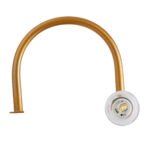 GLOBOSTAR® FLORA 60415 Μοντέρνο Φωτιστικό Τοίχου - Απλίκα Καθρέπτη Μπάνιου με Ντουί 2 x G9 AC 220-240V IP44 - Χάλκινο & Λευκό - Μ31 x Π13 x Υ12cm - Image 6